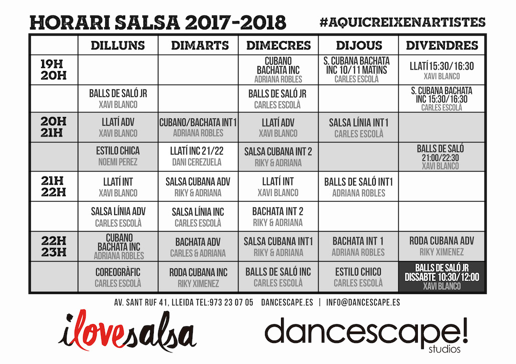 Horarios Salsa 